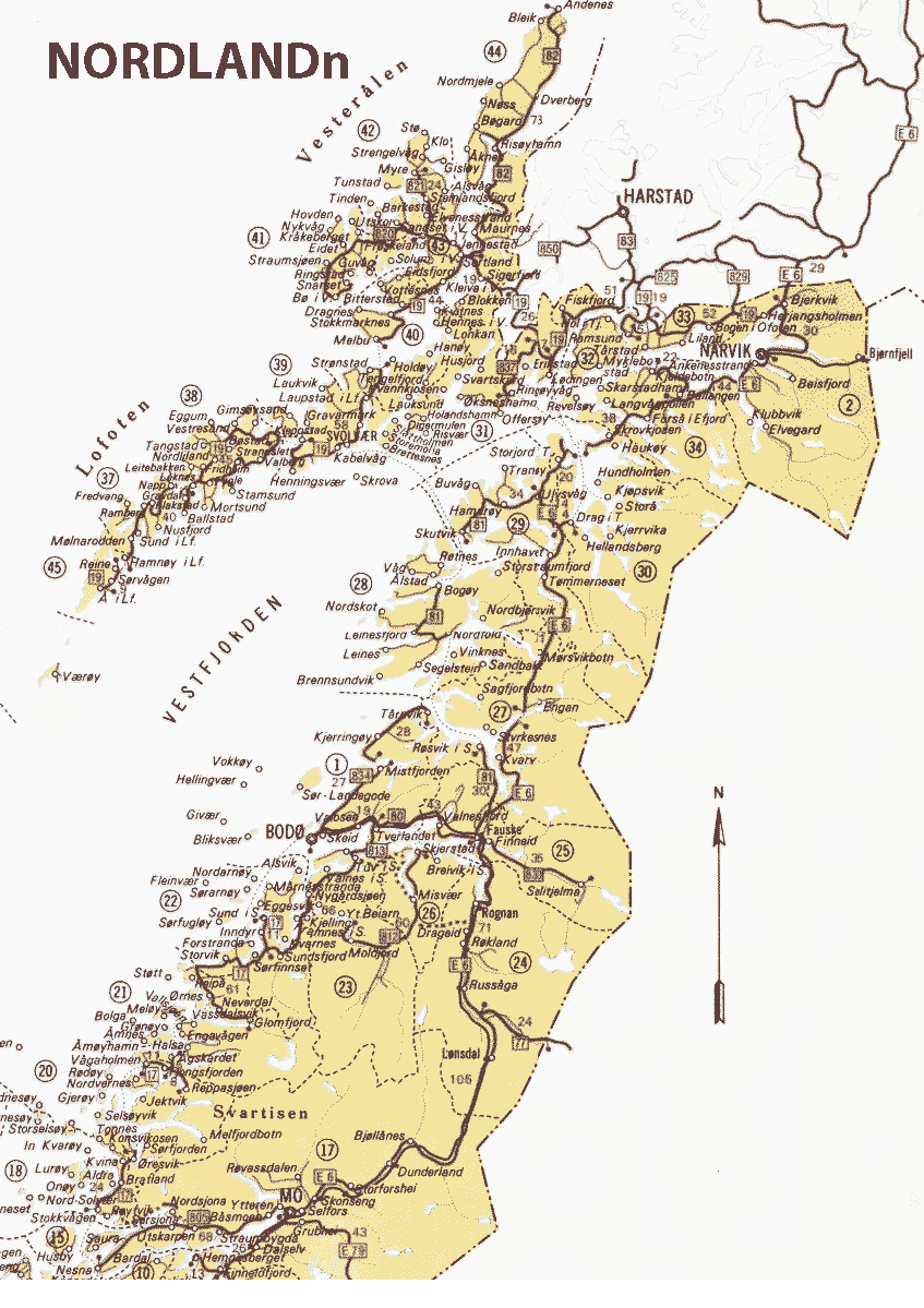 Nordland kart